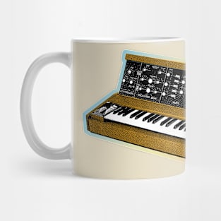 Analog Synthesizer 8bit Retro Artwork Design Mug